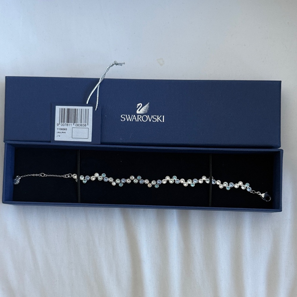 Swarovski Silver Bracelet with Clear Crystals